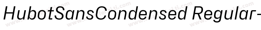 HubotSansCondensed Regular字体转换